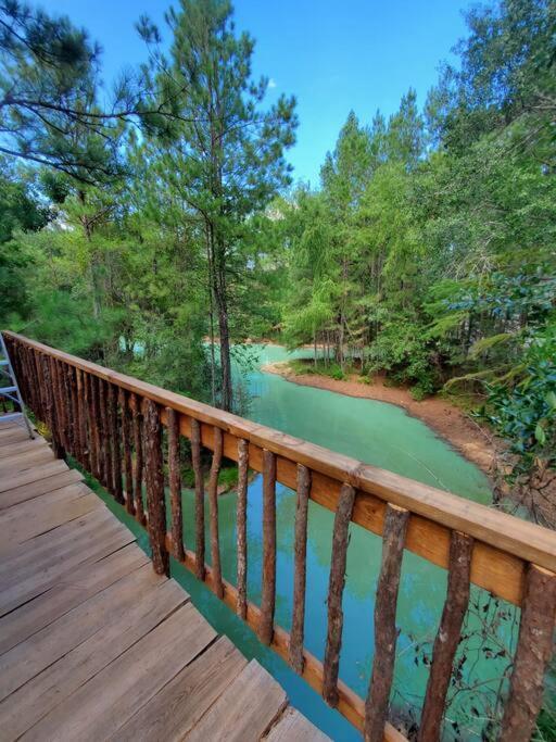 Waterfront Treehouse In A Magical Forest Waller Buitenkant foto